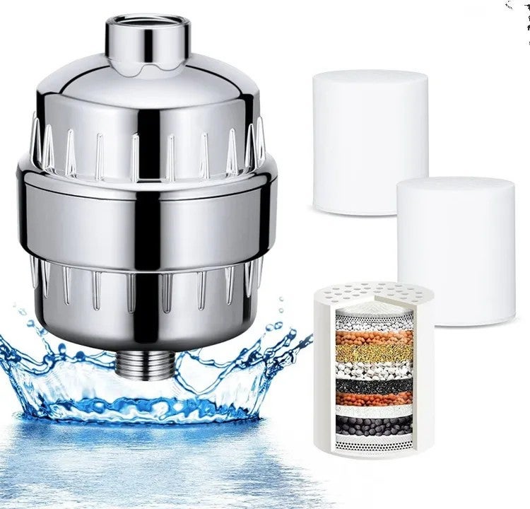 Bluejw Portable Luxury 15 Stage Shower Filter - Handheld Vitamin C Shower Head for Hard Water & Chlorine Removal - Image 3